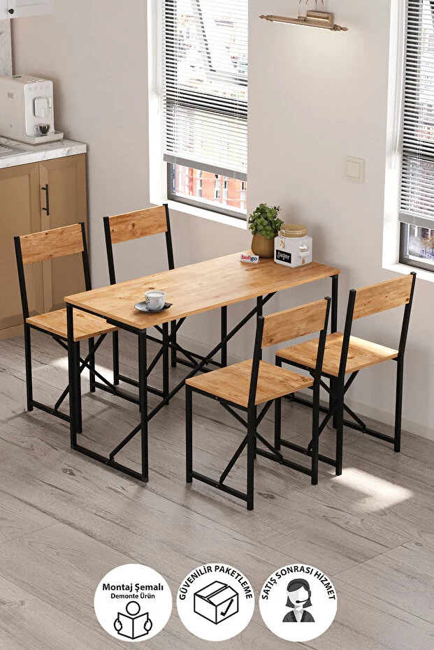 4lü Mutfak Seti Mutfak Masa ve Sandalye Seti